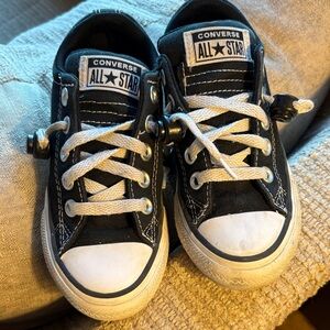 Converse All Star Kids Black and White Sneakers - little kids size 12